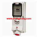曼奈柯斯IP67-帶開關(guān)，帶機(jī)械聯(lián)鎖，帶K型斷路器壁裝式插座7244